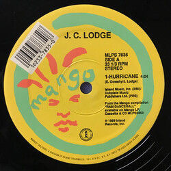 JC Lodge Hurricane USED VINYL 12INCH 33 S RPM SINGLE