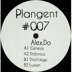 Alex.Do Plangent#007 USED VINYL 12INCH 33 S RPM WHITE LABEL
