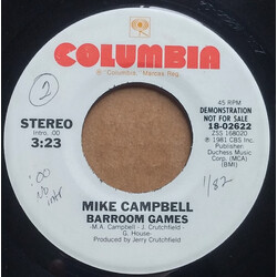 Mike Campbell (21) Barroom Games USED VINYL 7INCH 45 RPM PROMO STEREO