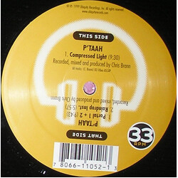 P'Taah Compressed Light USED VINYL 12INCH 33 S RPM LIMITED EDITION