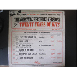 Various The Original Recorded Versions Of Twenty Years Of Hits - Good Music (Volume One) Vinyl LP USED