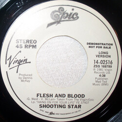 Shooting Star (4) Flesh And Blood USED VINYL 7INCH 45 RPM PROMO