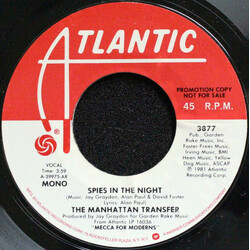 The Manhattan Transfer Spies In The Night USED VINYL 7INCH 45 RPM SINGLE PROMO STEREO MONO