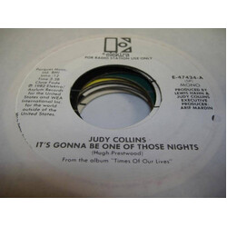 Judy Collins It's Gonna Be One Of Those Nights USED VINYL 7INCH 45 RPM PROMO STEREO MONO