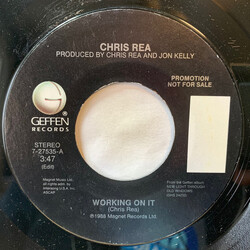 Chris Rea Working On It USED VINYL 7INCH 45 RPM SINGLE PROMO STYRENE STEREO