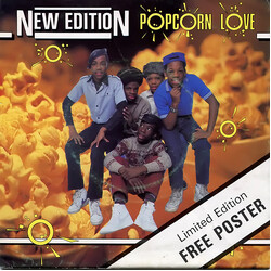 New Edition Popcorn Love USED VINYL 7INCH SINGLE LIMITED EDITION