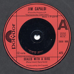 Jim Capaldi Sealed With A Kiss Vinyl 7" USED