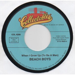 The Beach Boys When I Grow Up (To Be A Man) USED VINYL 7INCH SINGLE REISSUE