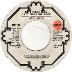 Michel Legrand Love Theme From "Lady Sings The Blues" USED VINYL 7INCH 45 RPM SINGLE PROMO STYRENE
