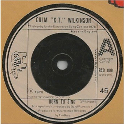 Colm Wilkinson Born To Sing Vinyl 7" USED