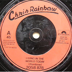 Chris Rainbow Living In The World Today Vinyl 7" USED