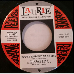 The Love Ins (2) You're Supposed To Be Mine / It Was Yesterday (The Op Song) USED VINYL 7INCH 45 RPM PROMO