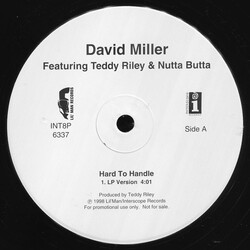David Miller / Teddy Riley / Nutta Butta Hard To Handle USED VINYL 12INCH PROMO