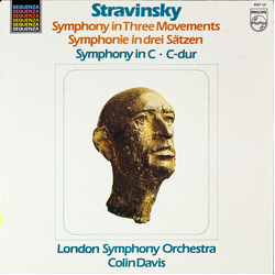 Igor Stravinsky / London Symphony Orchestra / Sir Colin Davis Symphony In Three Movements = Symphonie In Drei Sätzen / Symphony In C = C Dur Vinyl LP 