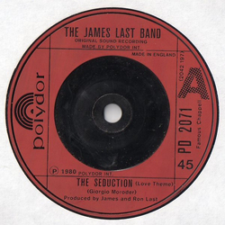 The James Last Band The Seduction (Love Theme) Vinyl 7" USED