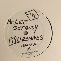 Mr. Lee Get Busy (1990 Remixes) VINYL 12" USED