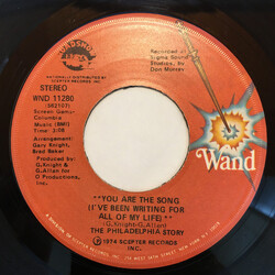 The Philadelphia Story You Are The Song (I've Been Writing For All Of My Life) USED VINYL 7INCH 45 RPM SINGLE STEREO