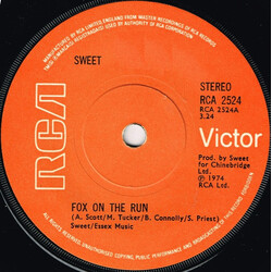 The Sweet Fox On The Run VINYL 7" USED