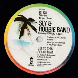 Sly & Robbie Get To This, Get To That VINYL 7" USED
