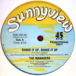 The Managers Shake It Up, Shake It Up USED VINYL 12INCH 45 RPM PROMO