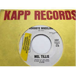 Mel Tillis Goodbye Wheeling / At The Sight Of You USED VINYL 7INCH 45 RPM SINGLE PROMO