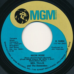 Mel Tillis / The Statesiders (2) Neon Rose / It's My Love (And I'm Gonna Give It) Vinyl 7" USED
