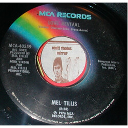 Mel Tillis Love Revival / Gator Bar Vinyl 7" USED