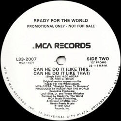 Ready For The World Can He Do It (Like This, Can He Do It Like That) USED VINYL 12INCH PROMO 33 S RPM