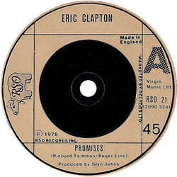 Eric Clapton Promises USED VINYL 7INCH 45 RPM SINGLE