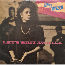 Janet Jackson Let's Wait Awhile VINYL 7" USED
