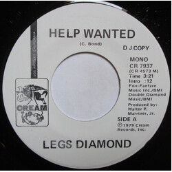 Legs Diamond (2) Help Wanted USED VINYL 7INCH 45 RPM PROMO STEREO MONO