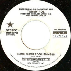 Tommy Roe Some Such Foolishness USED VINYL 7INCH 45 RPM SINGLE PROMO