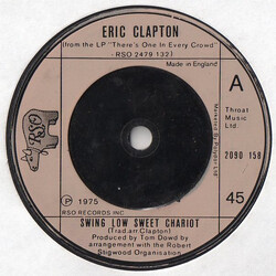 Eric Clapton Swing Low Sweet Chariot VINYL 7" USED