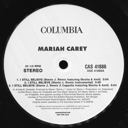 Mariah Carey I Still Believe USED VINYL 12INCH 33 S RPM SINGLE PROMO STEREO