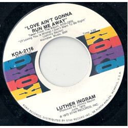Luther Ingram Love Ain't Gonna Run Me Away / To The Other Man USED VINYL 7INCH 45 RPM