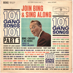 Bing Crosby & His Friends 101 Gang Songs (Part 1) Vinyl LP USED