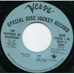 The Mothers How Could I Be Such A Fool USED VINYL 7INCH 45 RPM SINGLE PROMO