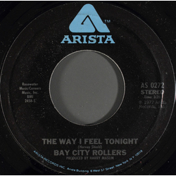 Bay City Rollers The Way I Feel Tonight Vinyl 7" USED