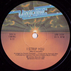 Easy Going I Strip You USED VINYL 12INCH 33 S RPM
