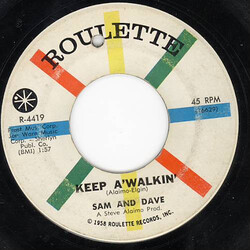 Sam & Dave Keep A'Walkin' / I Need Love USED VINYL 7INCH 45 RPM REISSUE