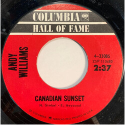 Andy Williams Canadian Sunset / The Hawaiian Wedding Song (Ke Kali Nei Au) USED VINYL 7INCH 45 RPM