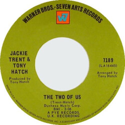 Jackie Trent & Tony Hatch / Jackie Trent The Two Of Us /  I'll Be With You USED VINYL 7INCH 45 RPM SINGLE