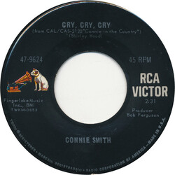 Connie Smith Cry, Cry, Cry USED VINYL 7INCH 45 RPM SINGLE