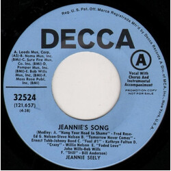 Jeannie Seely Jeannie's Song / Out Loud USED VINYL 7INCH 45 RPM PROMO