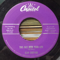 Jean Shepard This Has Been Your Life USED VINYL 7INCH 45 RPM