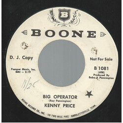 Kenny Price Big Operator USED VINYL 7INCH 45 RPM SINGLE PROMO