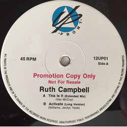 Ruth Campbell This Is It USED VINYL 12INCH 45 RPM PROMO