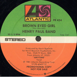 Henry Paul Band Brown Eyed Girl Vinyl 12" USED
