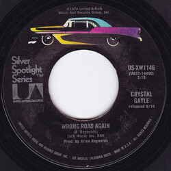 Crystal Gayle Wrong Road Again / I'll Get Over You USED VINYL 7INCH 45 RPM
