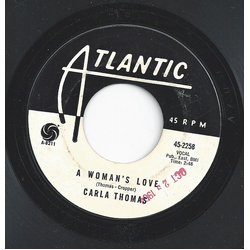 Carla Thomas A Woman's Love / Don't Let The Love Light Leave Vinyl 7" USED